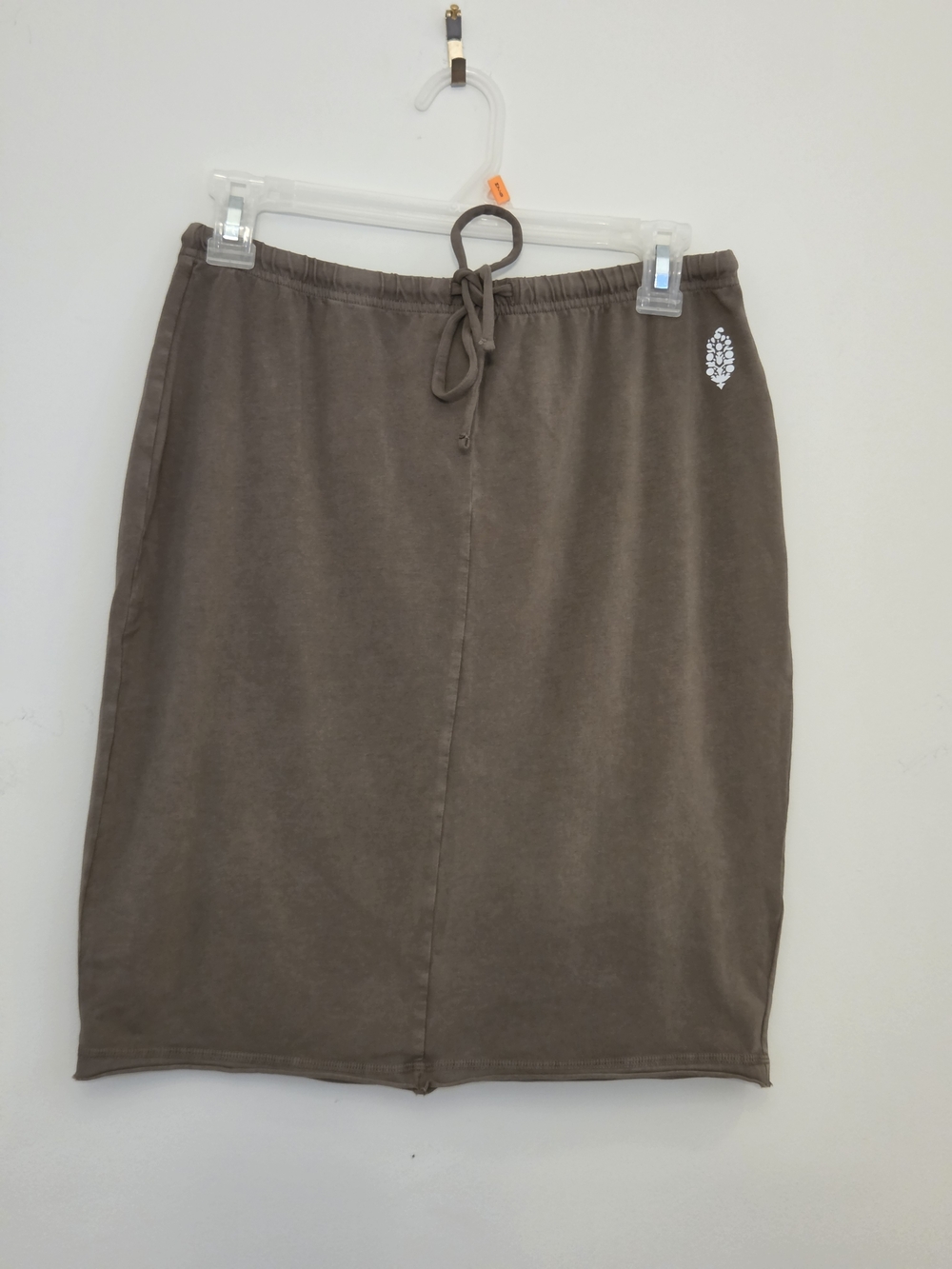 FP Movement by Free People Taupe Drawstring Pencil Skirt